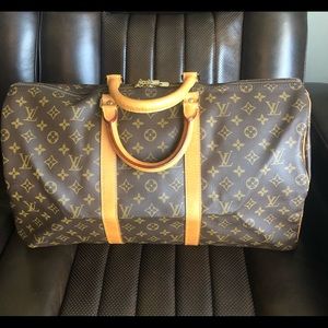 Authentic LV Keeps-all 50 Travel Bag